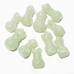 10x Mini Jade Säckchen hellgrün Schmuck DIY Zubehör 10x Mini Jade Säckchen hellgrün Schmuck DIY Zubehör